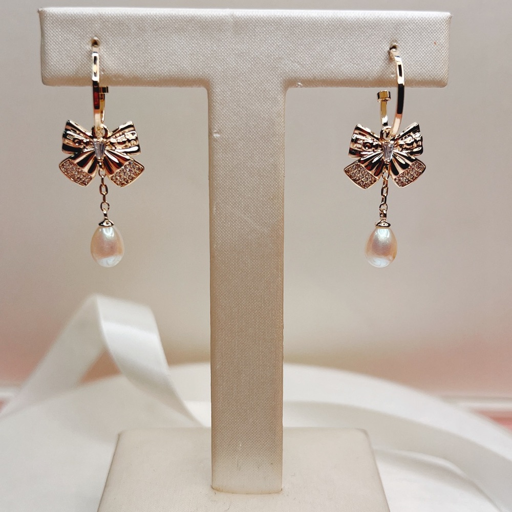 Bow Drop Earrings